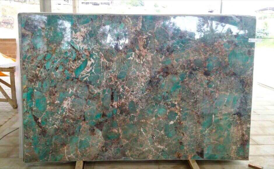 Amazonita Granite Stone Block