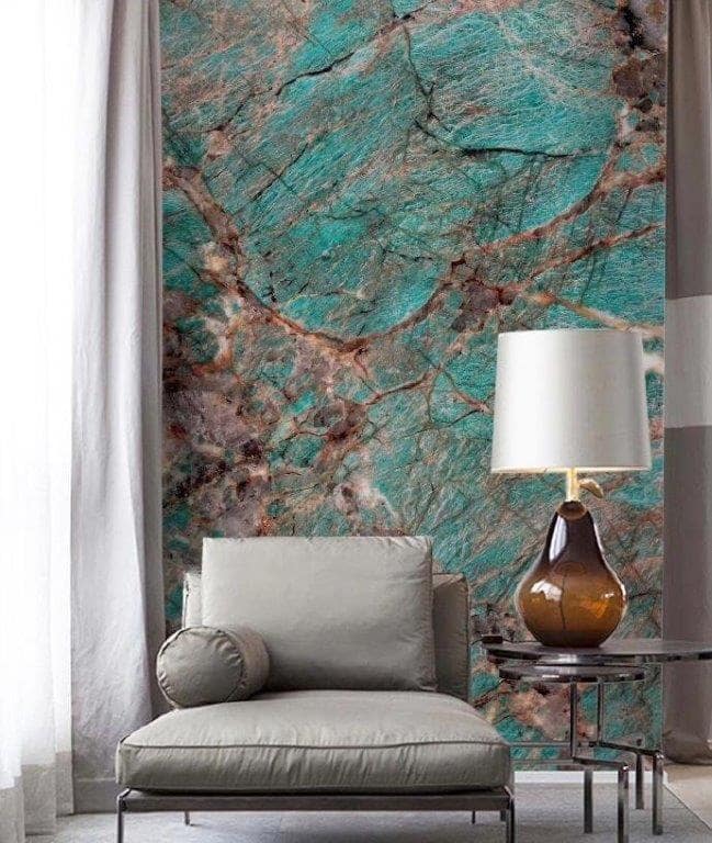 Amazonita Granite Installed Home